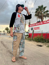 3/4 sleeve raglan shirt