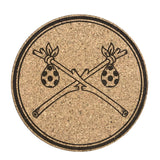 Crossed Bindles Cork Mat